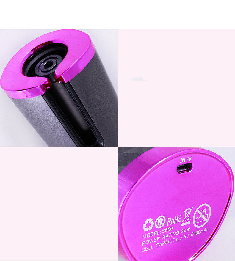 Glowrise™ Rechargeable Automatic Hair Curler – Portable Ceramic Rotating Styler