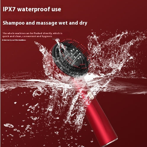 Glowrise™ Electric Scalp Massage Comb – Red Light Therapy & Hair Care